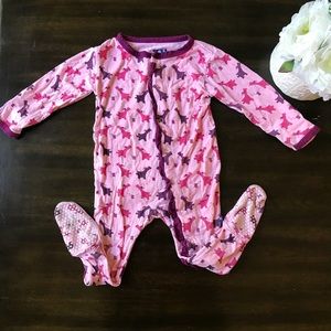 Kickee Pants Footed PJs Lotus Sharing Pups